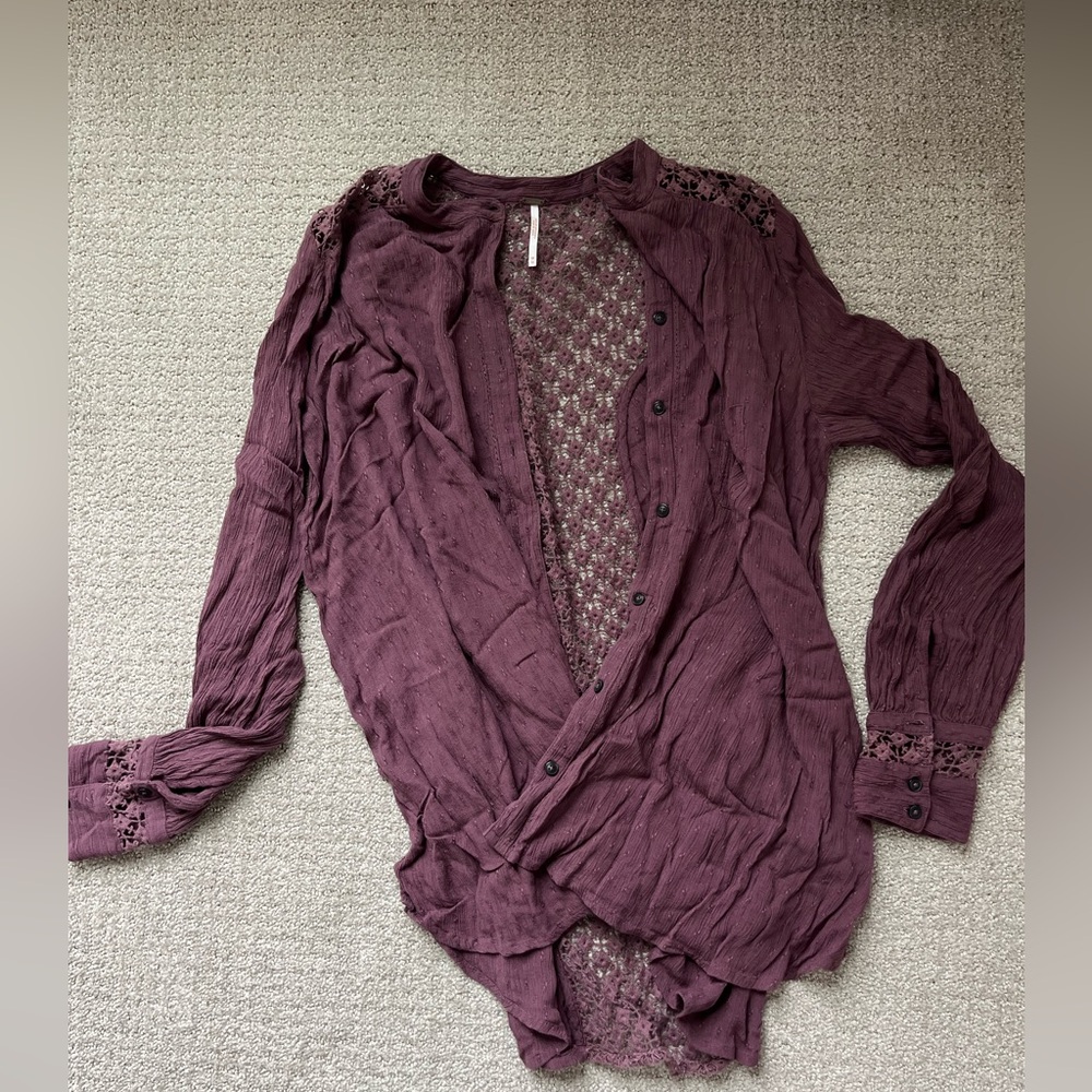 Free People - Button Up Beach Cover Up - Picture 2 of 5